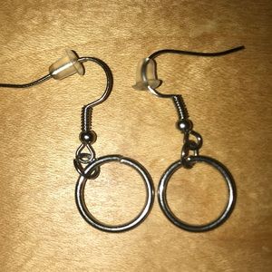 Never worn silver hop earring